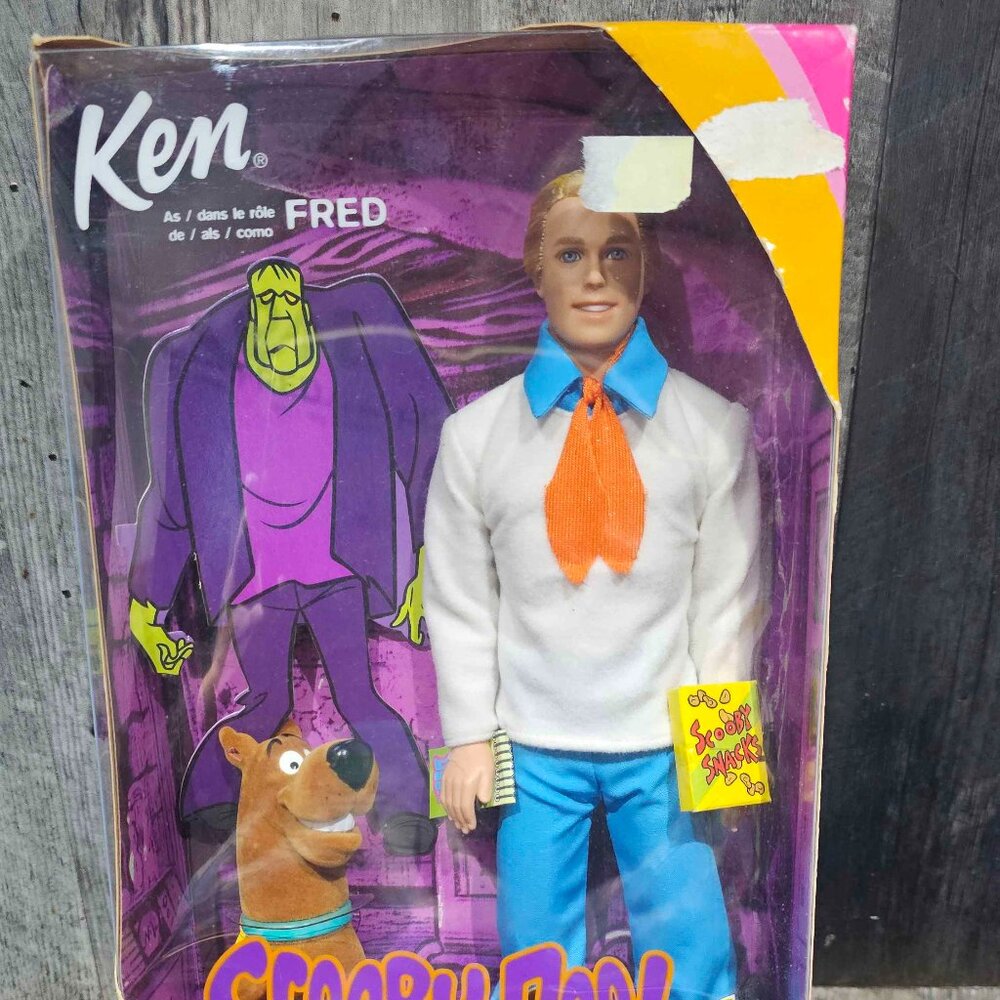 2002 Ken as Fred & Scooby Doo Doll set
